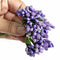 Purple Artificial Pollen Flower Set Of 4 Bunch